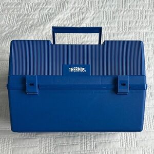 Vintage Thermos Brand Hard Plastic Lunch Box